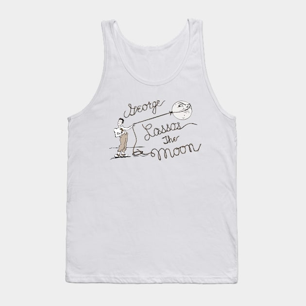 George Lassos The Moon Tank Top by Popmosis Design